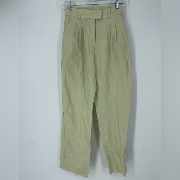 H&M Tapered Linen-blend Pants - Picture 3 of 7